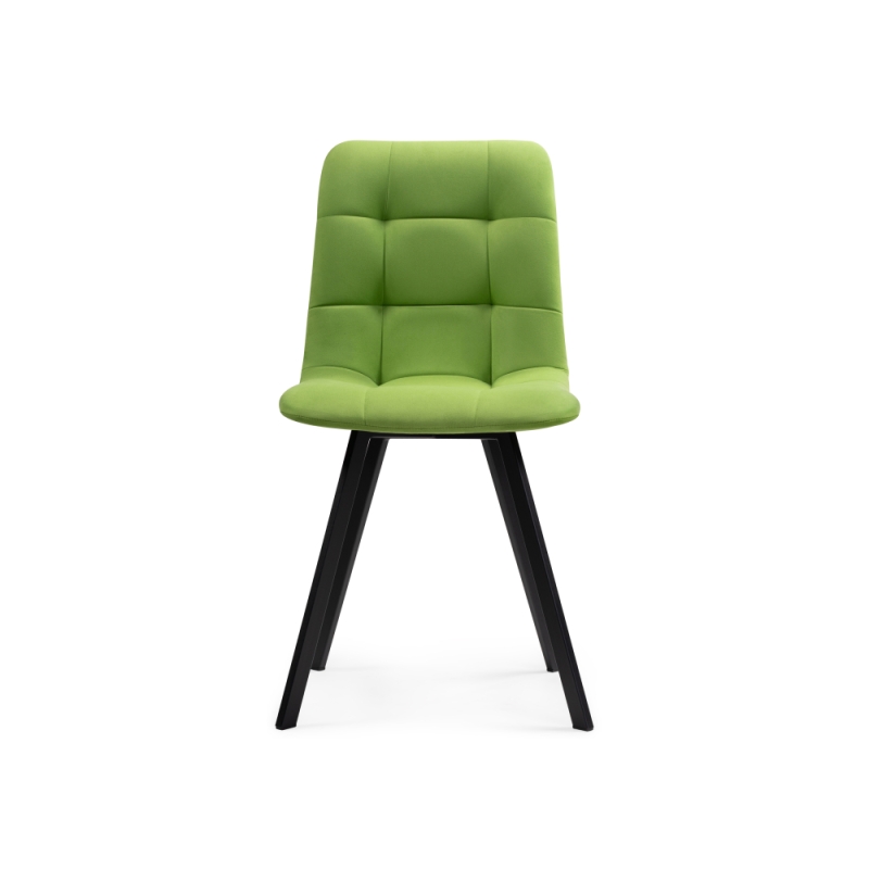 Стул на металлокаркасе Чилли светло-зеленый / черный каркас