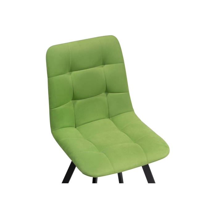 Стул на металлокаркасе Чилли светло-зеленый / черный каркас