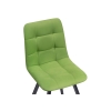 Стул на металлокаркасе Чилли велюр светло-зеленый / черный