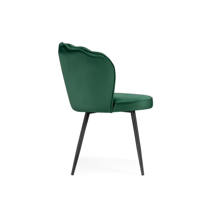 Стул на металлокаркасе Coral green / black