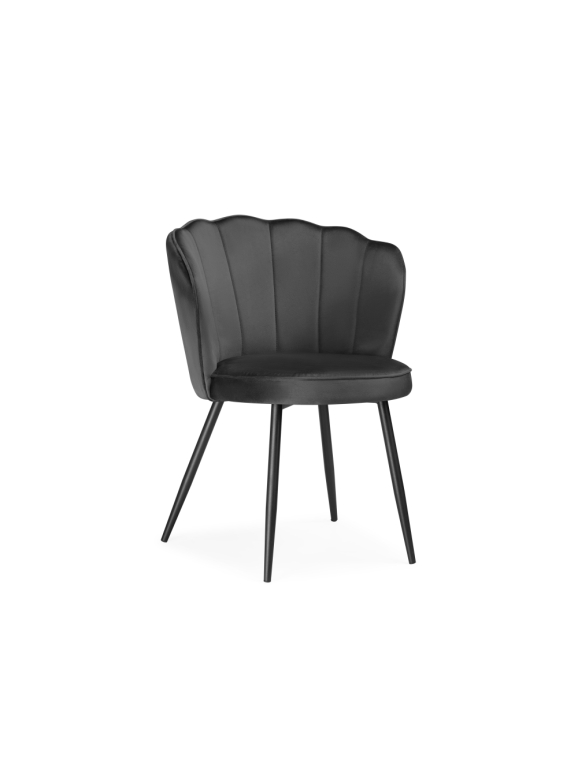 Стул на металлокаркасе Coral grey / black