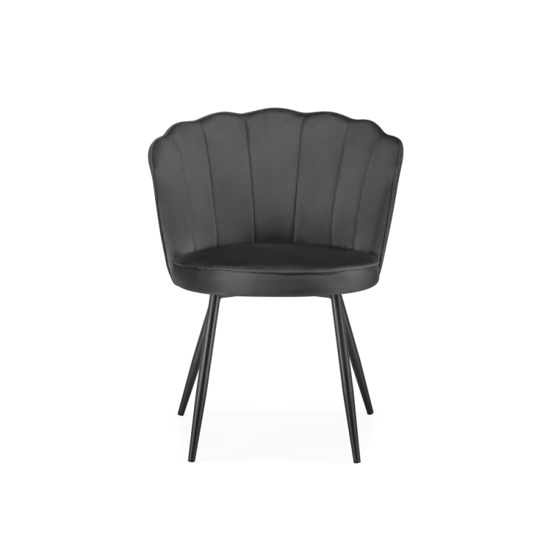 Стул на металлокаркасе Coral grey / black