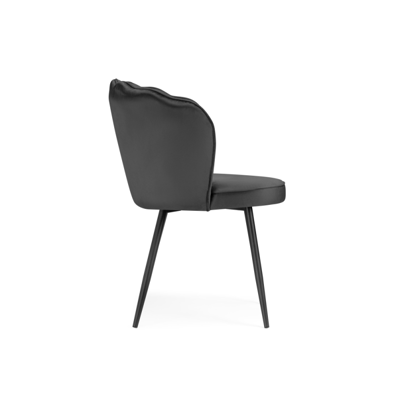 Стул на металлокаркасе Coral grey / black