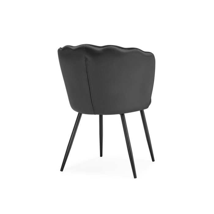 Стул на металлокаркасе Coral grey / black