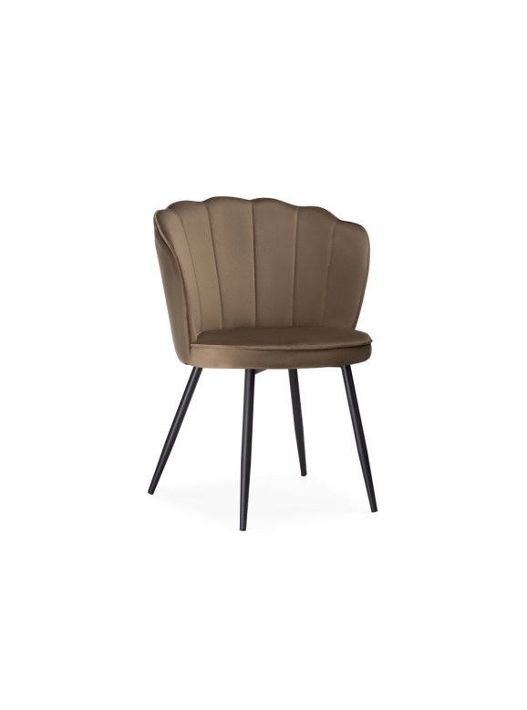 Стул на металлокаркасе Coral сappuccino / black