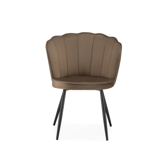 Стул на металлокаркасе Coral сappuccino / black