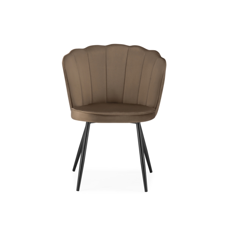 Стул на металлокаркасе Coral сappuccino / black