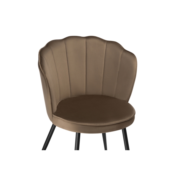 Стул на металлокаркасе Coral сappuccino / black