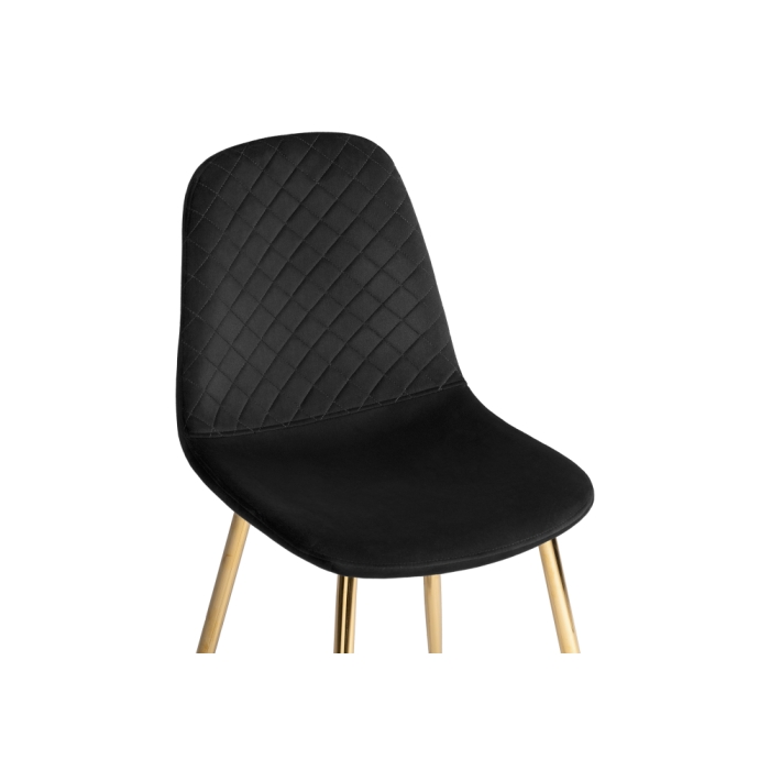 Стул на металлокаркасе Dabl black / gold