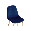 Стул на металлокаркасе Dabl dark blue / gold