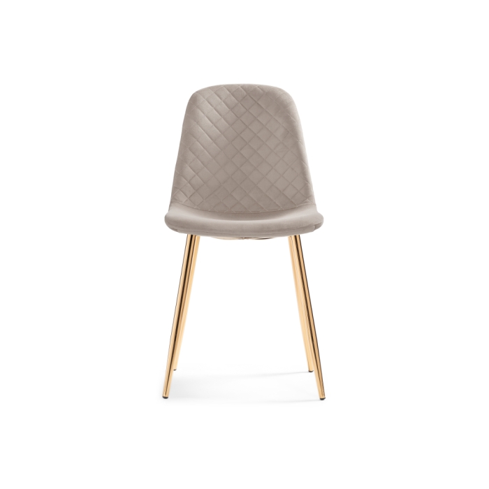 Стул на металлокаркасе Dabl latte / gold