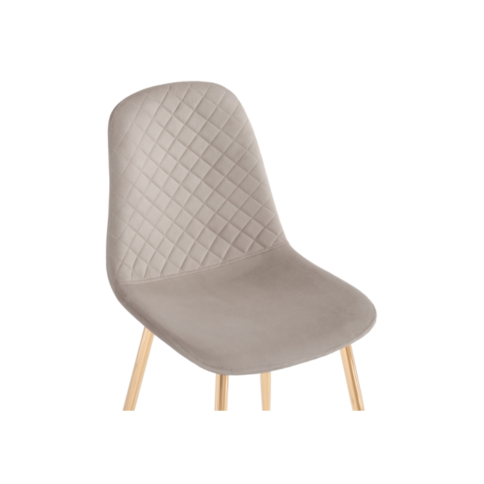 Стул на металлокаркасе Dabl latte / gold