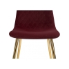 Стул на металлокаркасе Dabl wine red