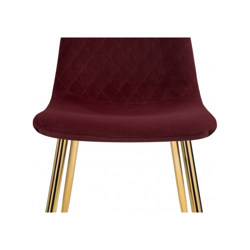 Стул на металлокаркасе Dabl wine red