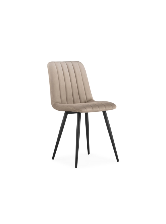 Стул на металлокаркасе Дани бежевый / черный