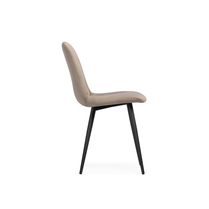 Стул на металлокаркасе Дани бежевый / черный