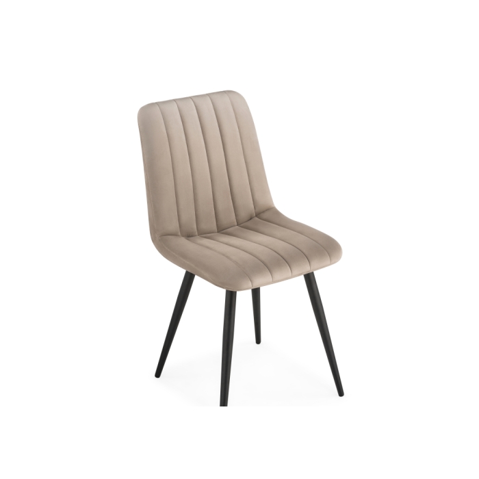 Стул на металлокаркасе Дани бежевый / черный