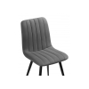 Стул на металлокаркасе Дани серый велюр velutto 32 / черный