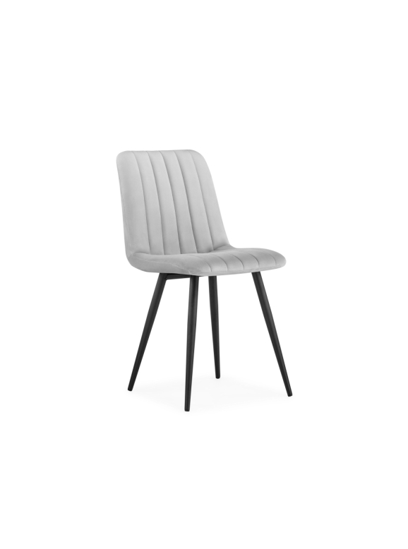 Стул на металлокаркасе Дани светло-серый / черный