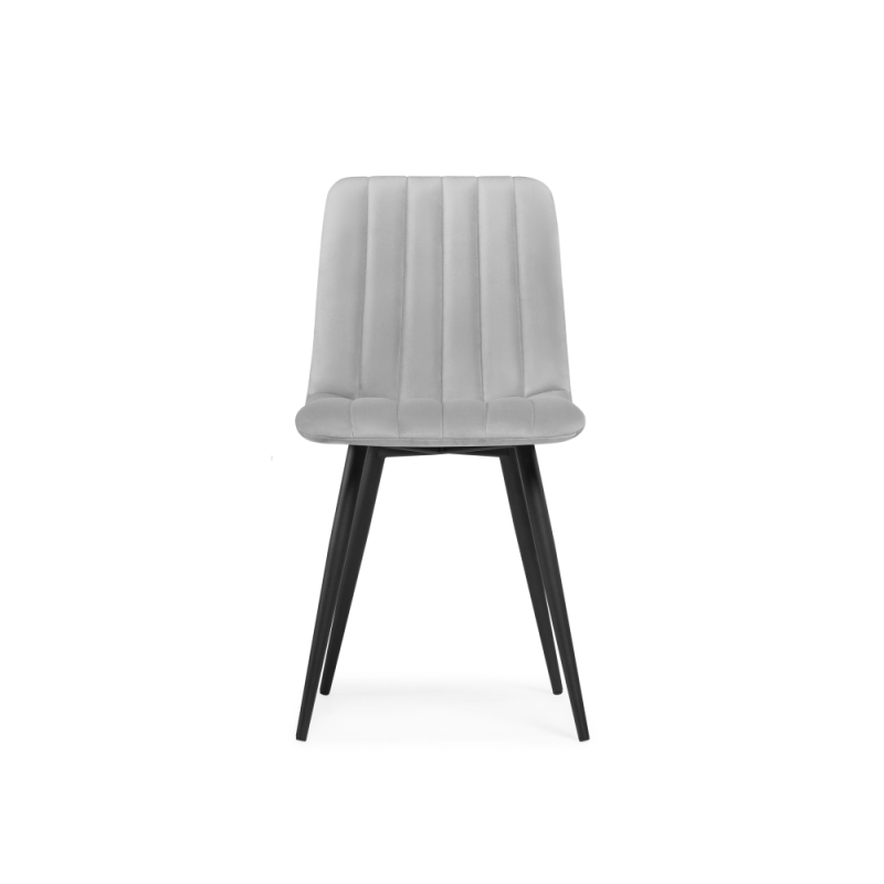 Стул на металлокаркасе Дани светло-серый / черный