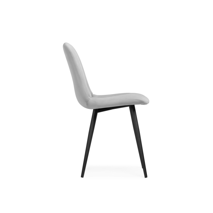 Стул на металлокаркасе Дани светло-серый / черный