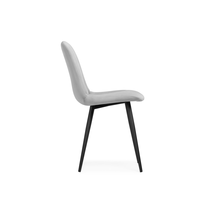 Стул на металлокаркасе Дани светло-серый / черный