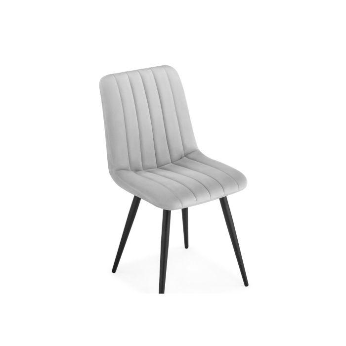 Стул на металлокаркасе Дани светло-серый / черный