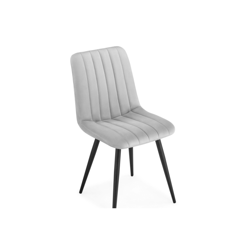 Стул на металлокаркасе Дани светло-серый / черный