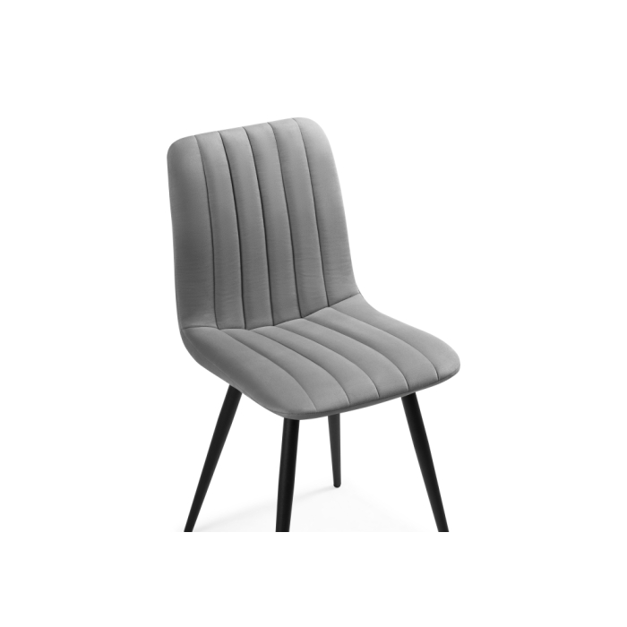 Стул на металлокаркасе Дани темно-серый / черный