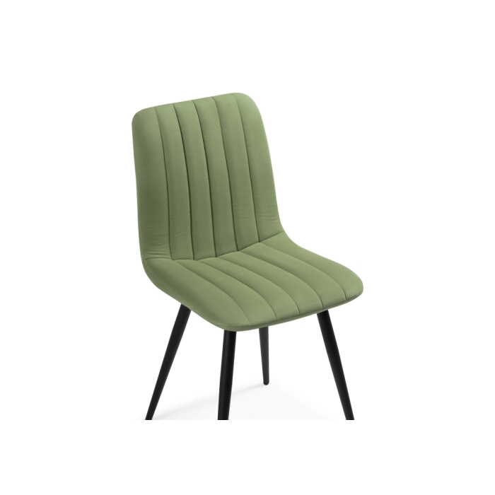 Стул на металлокаркасе Дани зеленый / черный