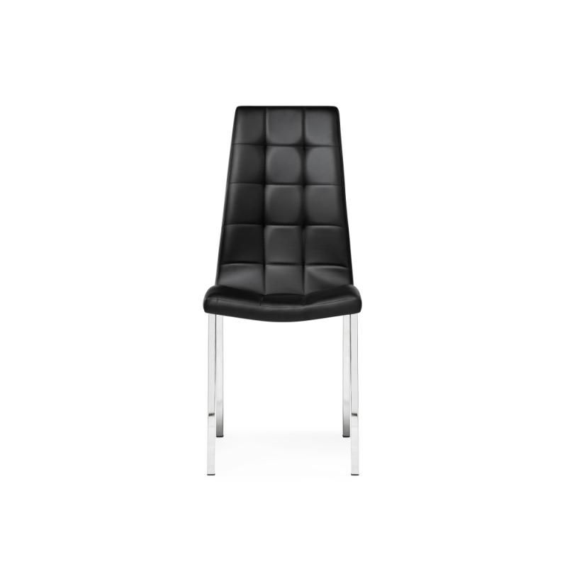 Стул на металлокаркасе DC2-092-2 black / chrome