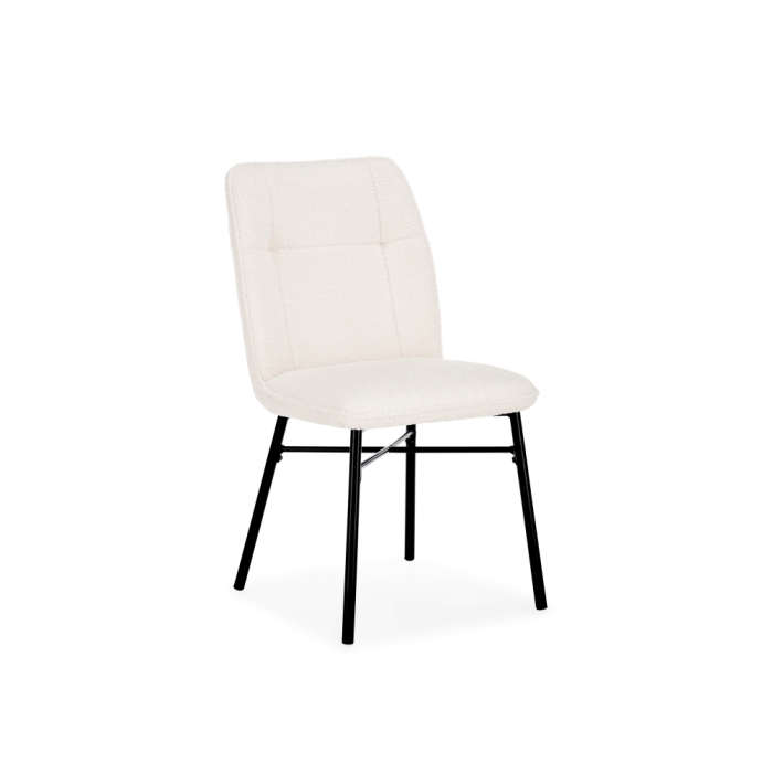 Стул на металлокаркасе Denis beige / black