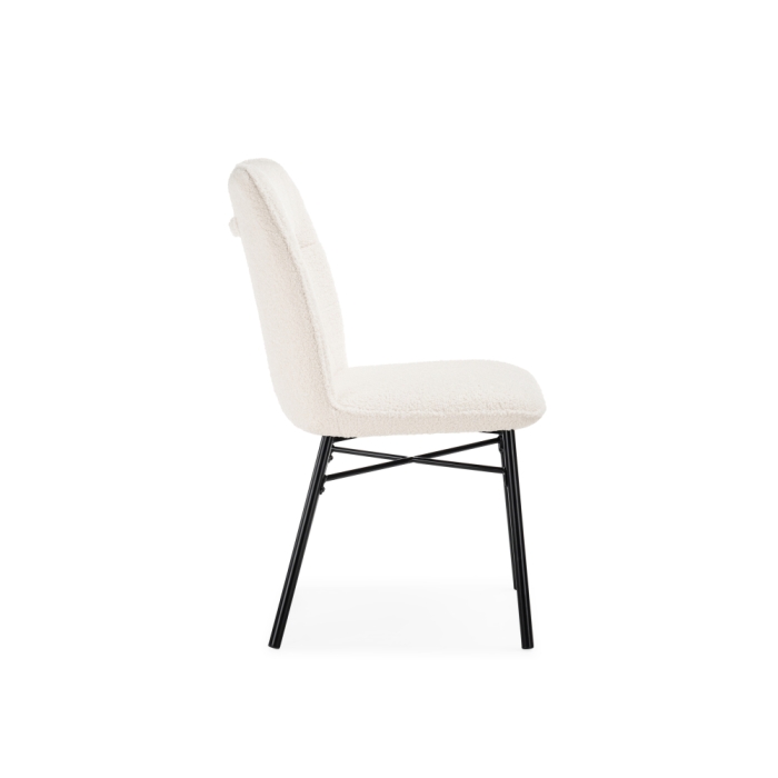 Стул на металлокаркасе Denis beige / black