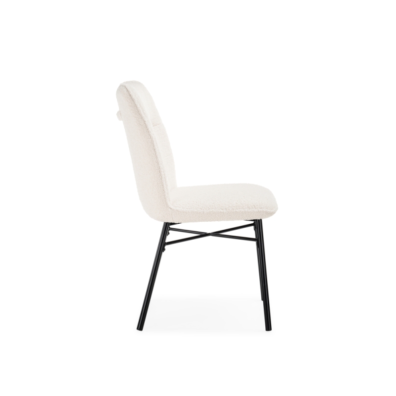 Стул на металлокаркасе Denis beige / black