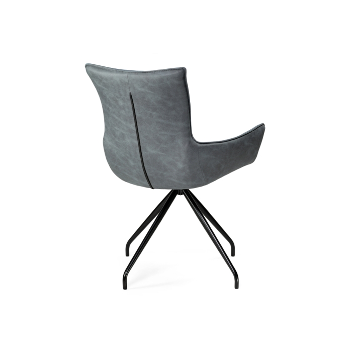 Стул на металлокаркасе Донаель крутящийся ткань kiprus 11/12 / черный глянец