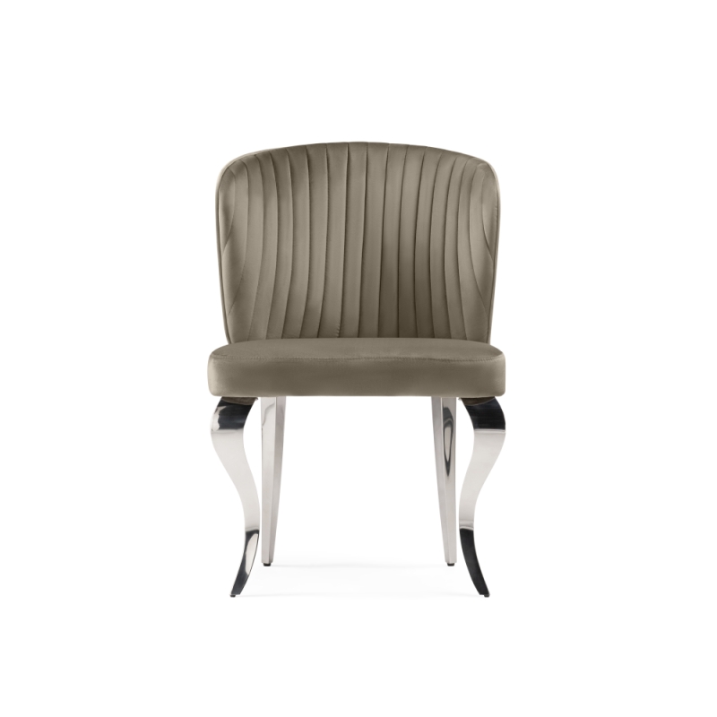 Стул на металлокаркасе Edwin light beige / steel