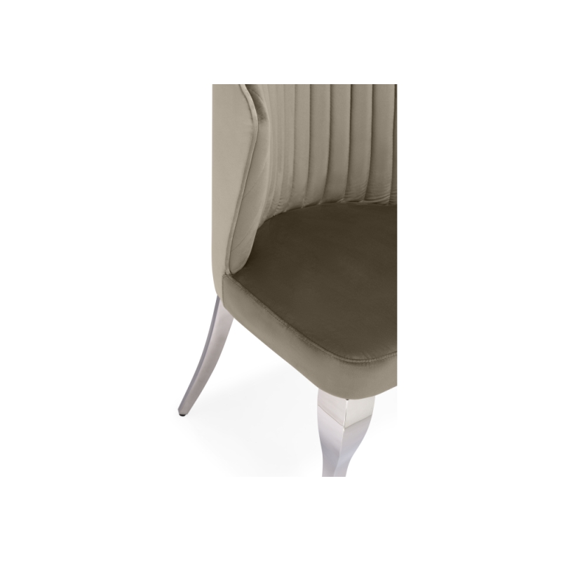 Стул на металлокаркасе Edwin light beige / steel