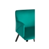 Стул на металлокаркасе Эджелл зеленый / черный