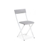 Стул на металлокаркасе Elevis светло-серый / белый