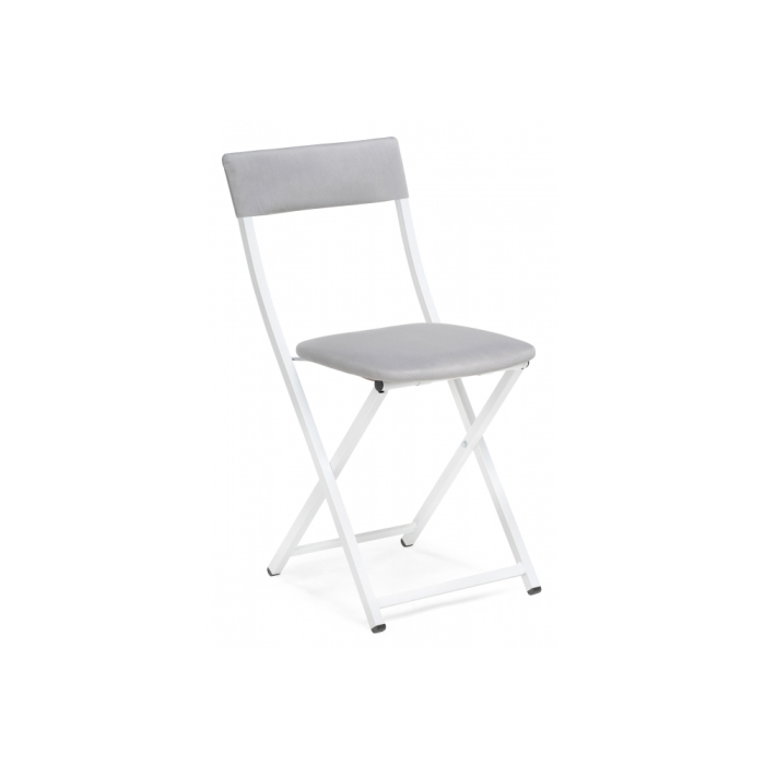 Стул на металлокаркасе Elevis светло-серый / белый
