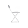 Стул на металлокаркасе Elevis светло-серый / белый