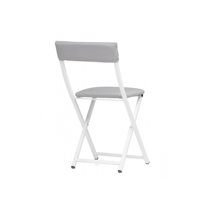 Стул на металлокаркасе Elevis светло-серый / белый