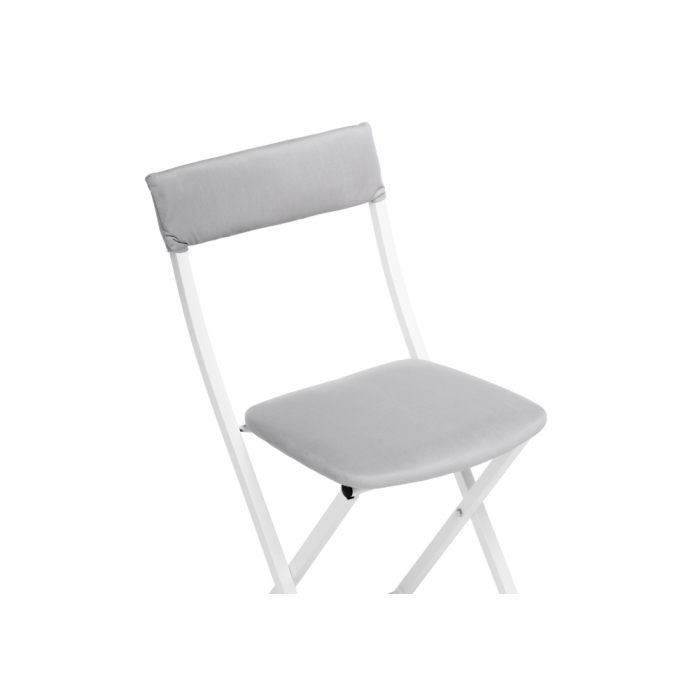 Стул на металлокаркасе Elevis светло-серый / белый