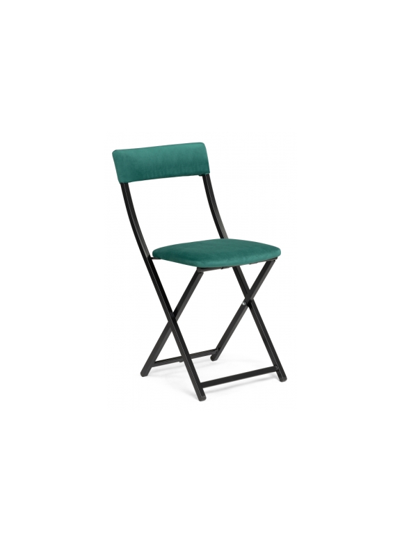 Стул на металлокаркасе Elevis зеленый / черный
