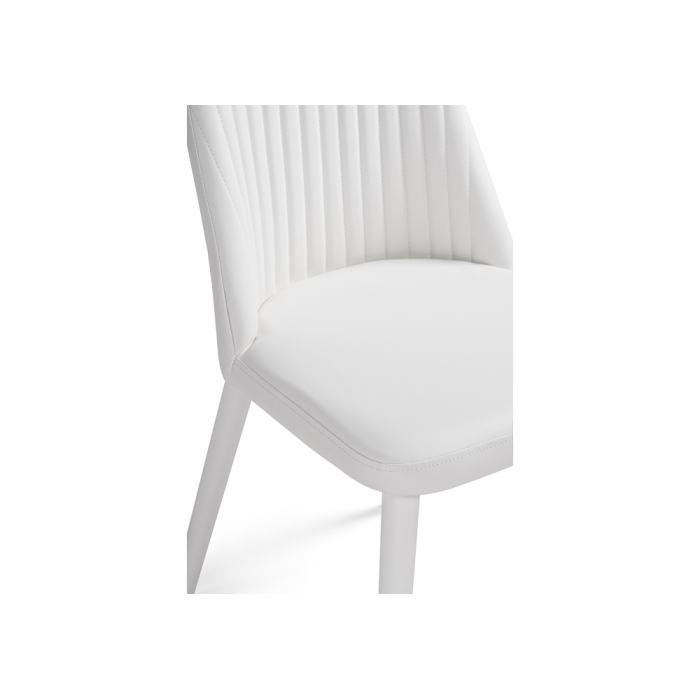 Стул на металлокаркасе Фена R белый