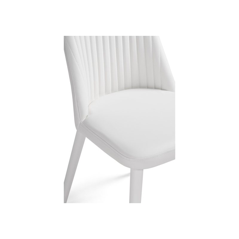 Стул на металлокаркасе Фена R белый