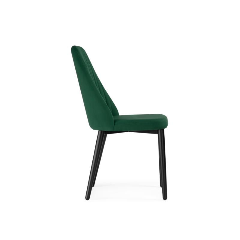 Стул на металлокаркасе Фена R зеленый / черный