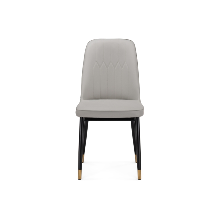 Стул на металлокаркасе Flor light gray / black