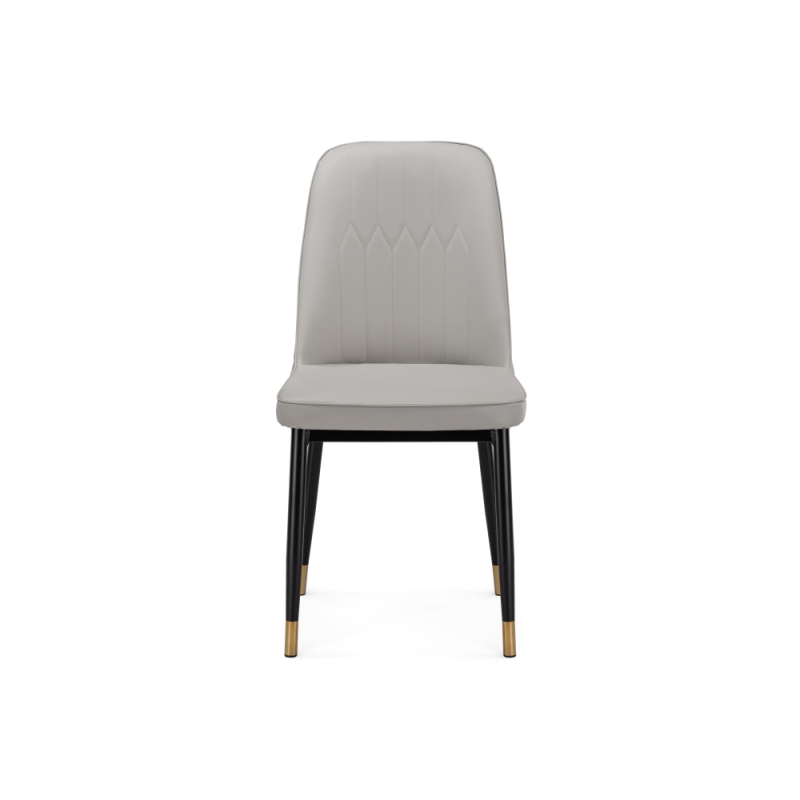 Стул на металлокаркасе Flor light gray / black