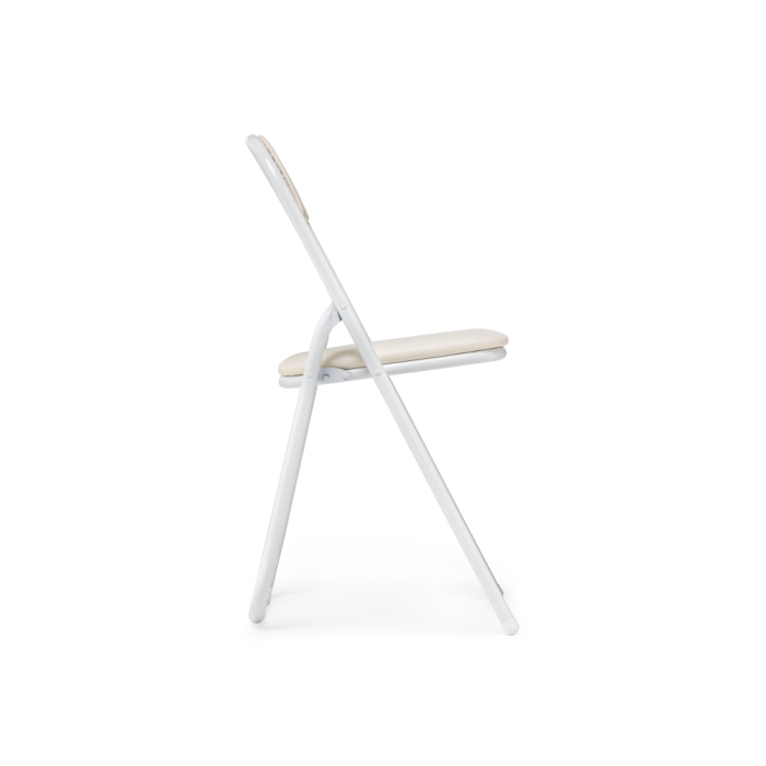 Стул на металлокаркасе Fold 1 складной beige / white